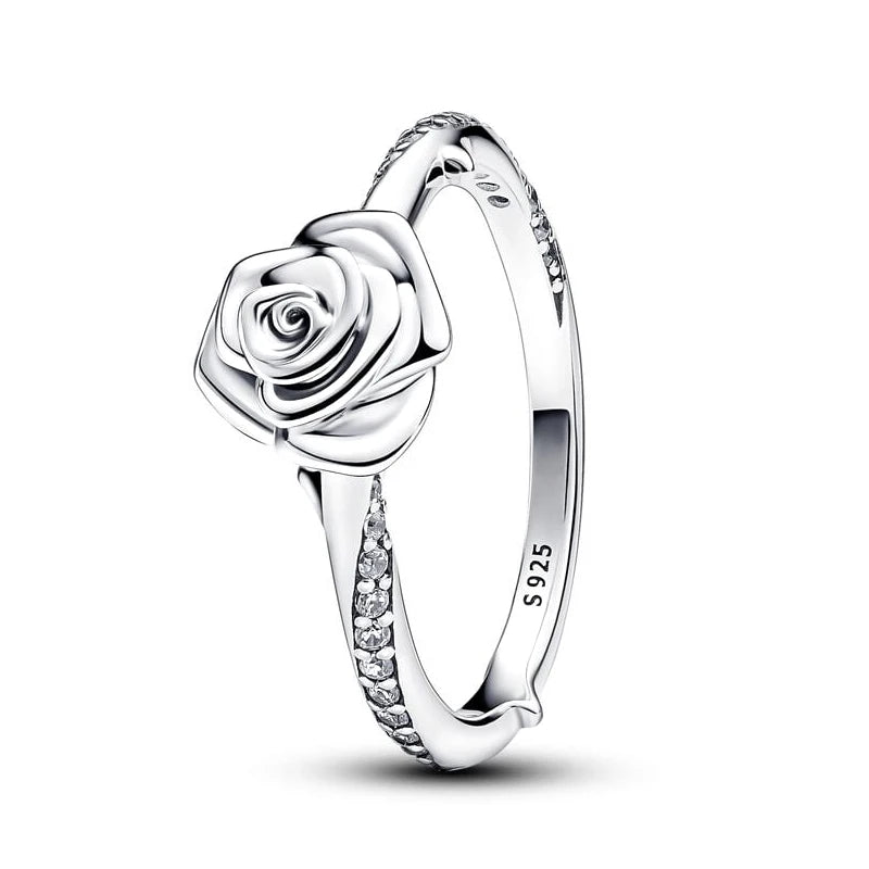 Bague Rose Argent 925 - Bijou Luxe Femme Mariage & Fête